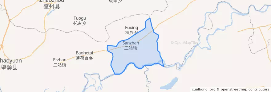 Mapa de ubicacion de Саньчжань.