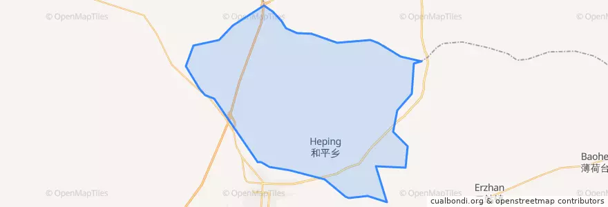 Mapa de ubicacion de Хэпин.