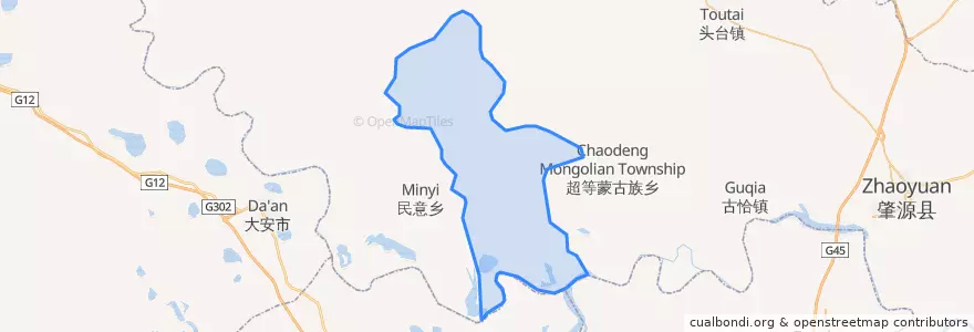 Mapa de ubicacion de 茂兴镇.