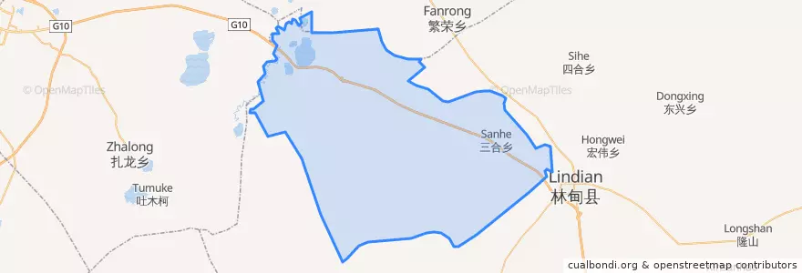 Mapa de ubicacion de 鹤鸣湖镇.