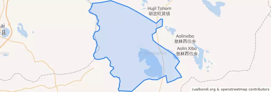 Mapa de ubicacion de 巴彦查干乡.