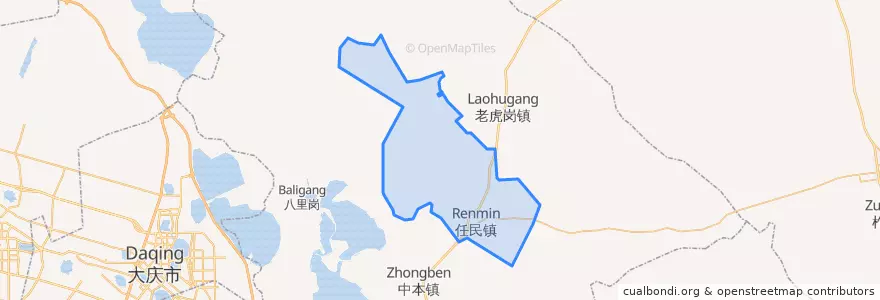 Mapa de ubicacion de 任民镇.