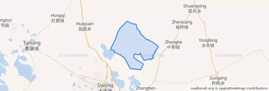 Mapa de ubicacion de 太平庄镇.