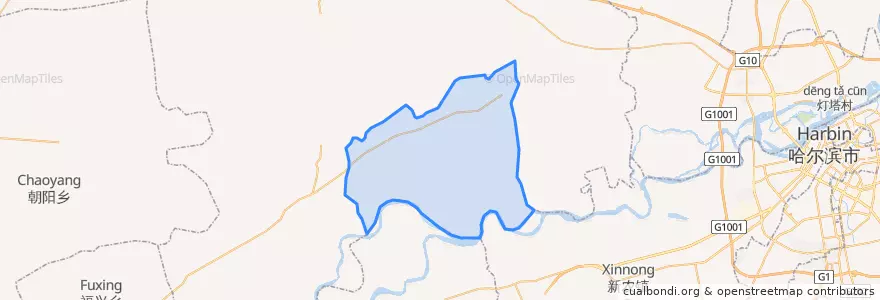 Mapa de ubicacion de Лаочжоу.