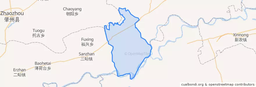 Mapa de ubicacion de 西八里镇.