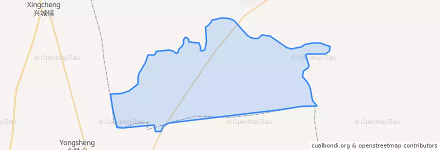Mapa de ubicacion de 跃进乡.