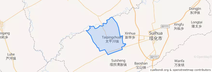 Mapa de ubicacion de Тайпинчуань.