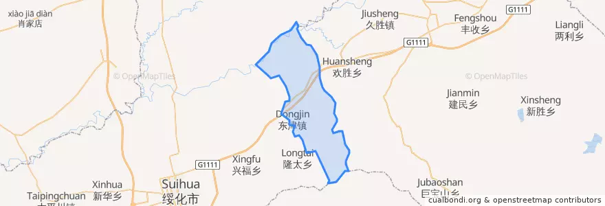 Mapa de ubicacion de Дунцзинь.
