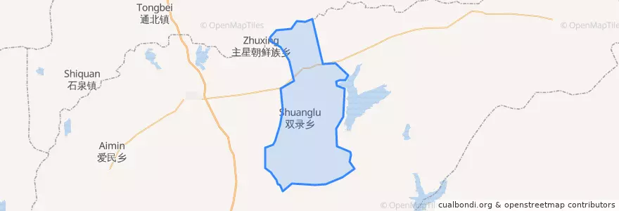 Mapa de ubicacion de 双录乡.