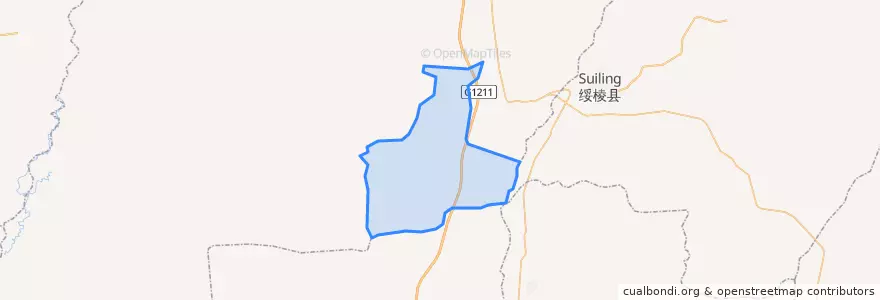 Mapa de ubicacion de 共荣镇.