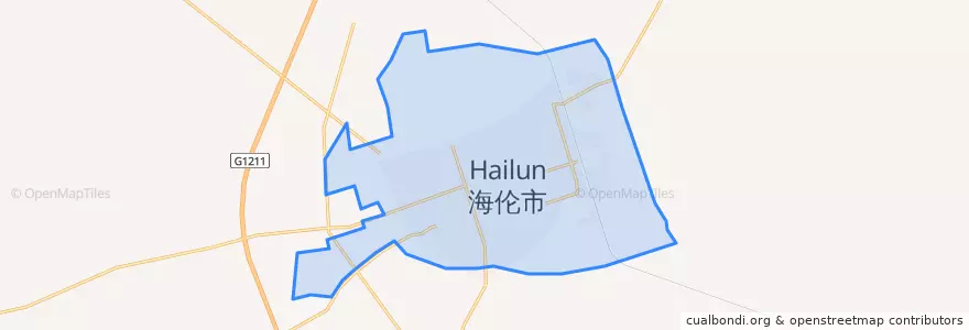 Mapa de ubicacion de Хайлунь.