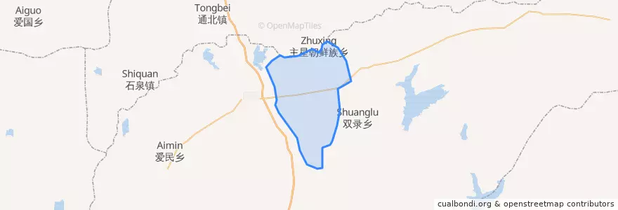 Mapa de ubicacion de Чжаиньхэ.