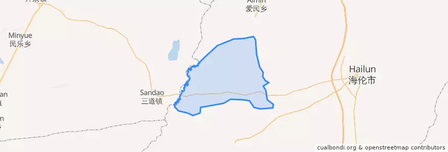 Mapa de ubicacion de 永和乡.