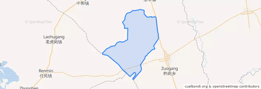 Mapa de ubicacion de 劳动镇.