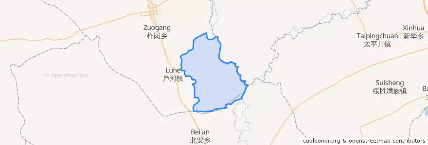 Mapa de ubicacion de 昌盛乡.