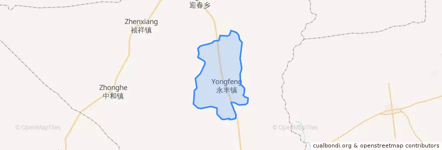 Mapa de ubicacion de 永丰镇.