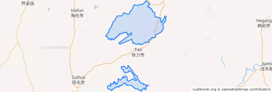 Mapa de ubicacion de 国有林场管理局.