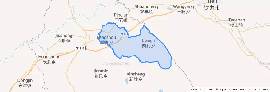 Mapa de ubicacion de 丰收乡.