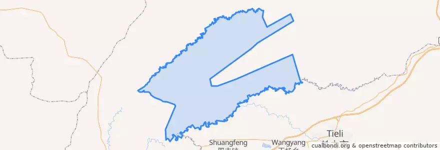 Mapa de ubicacion de 发展乡.