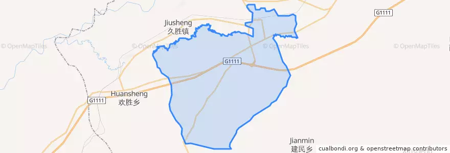 Mapa de ubicacion de 庆安镇.