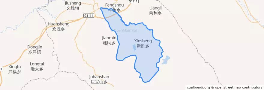 Mapa de ubicacion de Синьшэн.