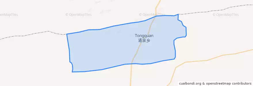 Mapa de ubicacion de 通泉乡.