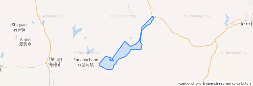 Mapa de ubicacion de 四海店镇.