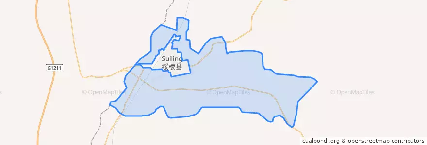 Mapa de ubicacion de 靠山乡.