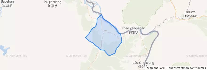 Mapa de ubicacion de 嘉荫农场.