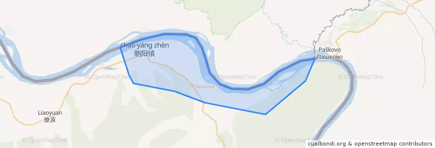 Mapa de ubicacion de 朝阳镇.