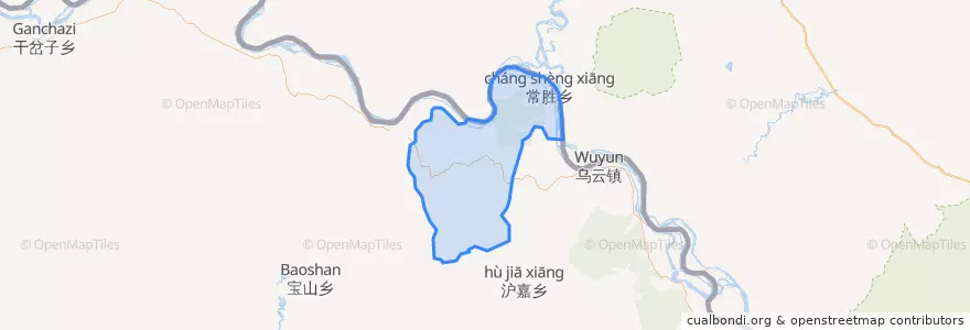 Mapa de ubicacion de Чаншэн.