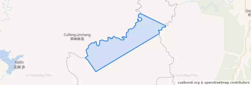 Mapa de ubicacion de 美林林场.