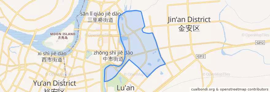 Mapa de ubicacion de 东市街道.