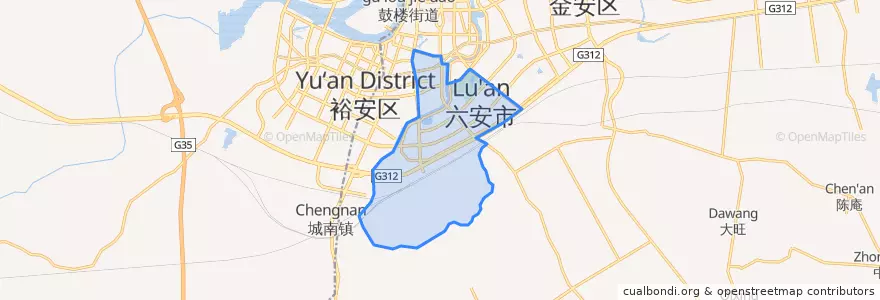 Mapa de ubicacion de 小华山街道.