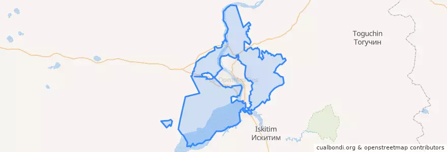 Mapa de ubicacion de ノヴォシビルスキー地区.