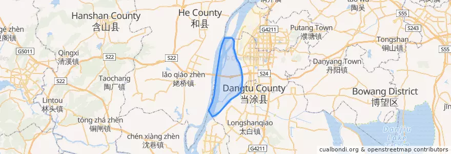 Mapa de ubicacion de 江心乡.