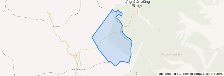 Mapa de ubicacion de 二清河林场.