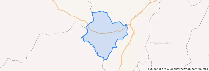 Mapa de ubicacion de 昆仑气林场.