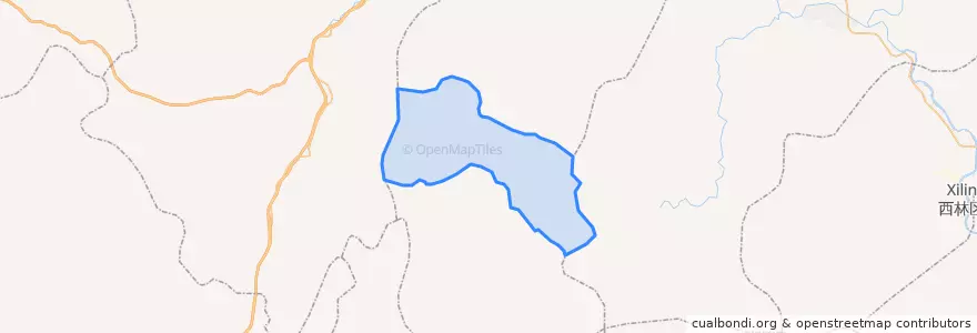 Mapa de ubicacion de 青山林场.