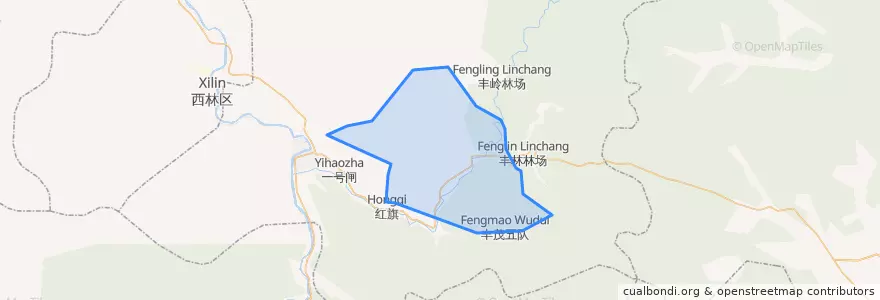 Mapa de ubicacion de 丰沟经营所.