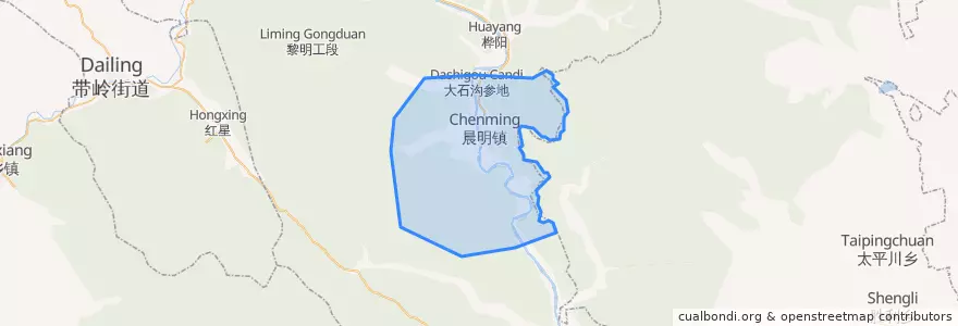 Mapa de ubicacion de Чэньмин.
