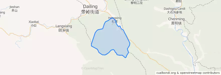 Mapa de ubicacion de 东方红林场.