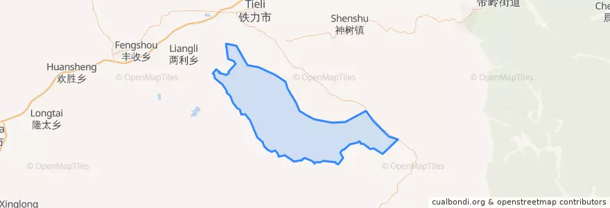 Mapa de ubicacion de 双丰林业局.