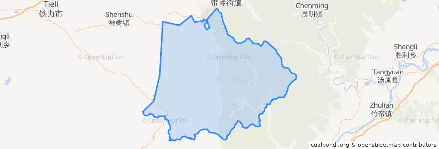 Mapa de ubicacion de 朗乡林业局.