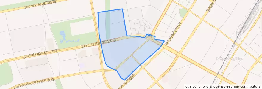 Mapa de ubicacion de 康安街道.