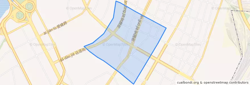Mapa de ubicacion de 安和街道.