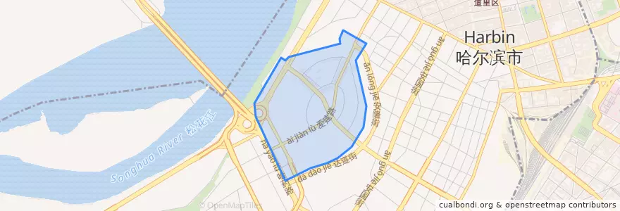 Mapa de ubicacion de 爱建街道.