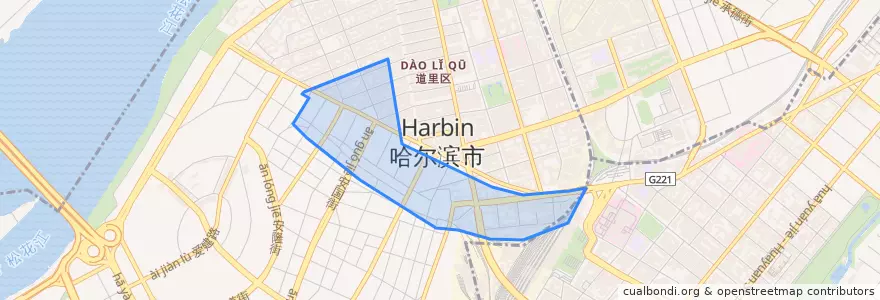 Mapa de ubicacion de 经纬街道.