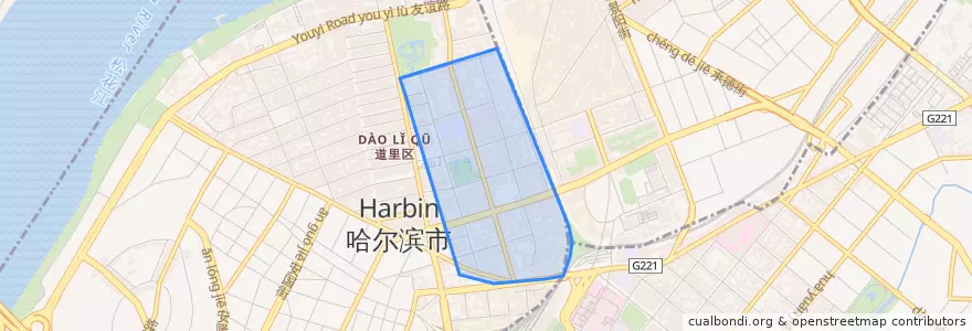 Mapa de ubicacion de 兆麟街道.