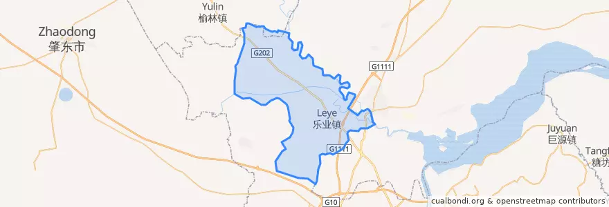 Mapa de ubicacion de 乐业镇.
